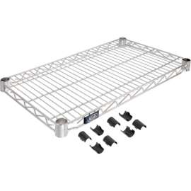 Nexel S1424C Chrome Wire Shelf 24"W x 14"D