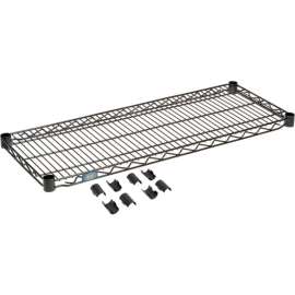 Nexel S1436B Black Epoxy Wire Shelf 36"W x 14"D