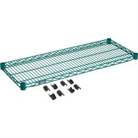 Nexel S1436G Poly-Green Epoxy Wire Shelf 36"W x 14"D