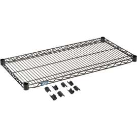 Nexel S1836B Black Epoxy Wire Shelf 36"W x 18"D