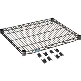 Nexel S2124B Black Epoxy Wire Shelf 24"W x 21"D