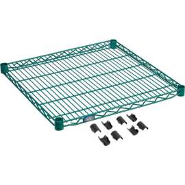 Nexel S2430G Poly-Green Epoxy Wire Shelf 30"W x 24"D