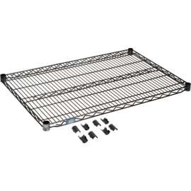 Nexel S2436B Black Epoxy Wire Shelf 36"W x 24"D