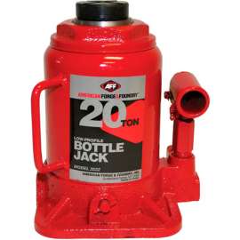 American Forge & Foundry Bottle Jack 20 Ton, Short Body