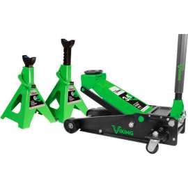 American Forge & Foundry 3-1/2 Ton Service Jack & 6 Ton Jack Stand Combo
