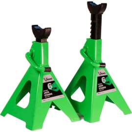 American Forge & Foundry Viking Jack Stand Set, 6 Ton, Ratcheting Style