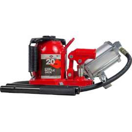 American Forge & Foundry Hydraulic Bottle Jack, 20 Ton, Super Duty, Low Profile, Air