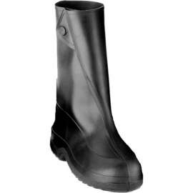 Tingley 1400 Rubber 10" Work Overshoes, Black, Cleated Outsole, 2XL