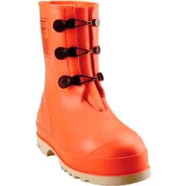 Tingley 82330 HazProof Steel Toe Boots, Orange/Cream, Sure Grip Outsole, Size 9