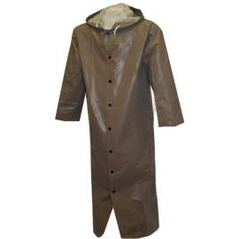 Tingley C12168 Magnaprene Storm Fly Front Hooded Coat, Green, 60", Large