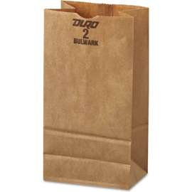 Duro Bag Grocery Paper Bags, 4-5/16"W x 2-7/16"D x 7-7/8"H, Brown, 500/Pack