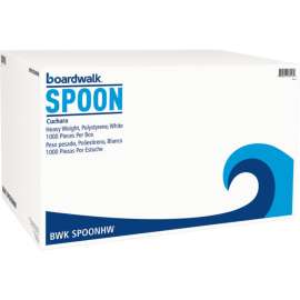 Boardwalk Heavyweight Teaspoon, Polystyrene, White, Pack of 1000