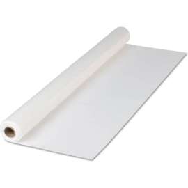 Hoffmaster Plastic Roll Table Cover, 300'L x 40"W, White