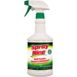 Spray Nine Multi-Purpose Cleaner & Disinfectant, 32 oz. Bottle, 12 Bottles - 26832