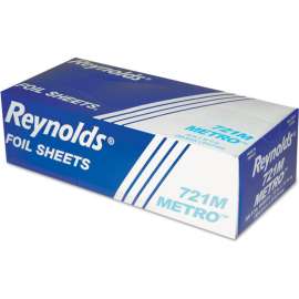 Reynolds Wrap Metro Pop-Up Aluminum Foil Sheets, 10-3/4"L x 12"W, Silver, Pack of 3000