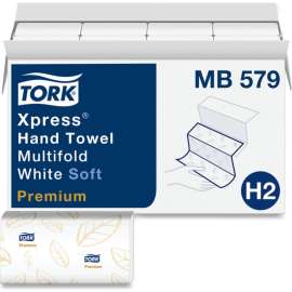 Tork Premium Soft Xpress Multifold Hand Towels, 2-Ply, 9-1/8 x 9-1/2, Wht, 135/Pk, 16 Pks/Ctn