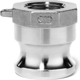 1/2" 316 Stainless Steel Type A Adapter with Threaded NPT Female End