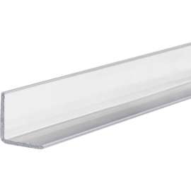 USA Sealing Polycarbonate 90 Degree Angle 72"L x 1"W, Clear