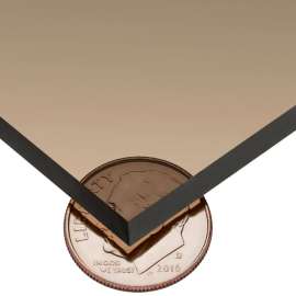 USA Sealing Polycarbonate Bar 48"L x 1"W x 1/8" Thick, Bronze