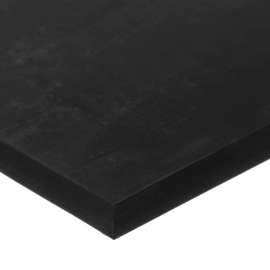 Viton Rubber Sheet w/High Temp Adhesive, 12"L x 12"W x 1/8" Thick, 75A, Black