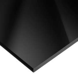 USA Sealing Cast Acrylic Sheet 96"L x 48"W x 3/16" Thick, Black