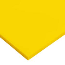 USA Sealing Cast Acrylic Bar 48"L x 2"W x 1/4" Thick, Yellow