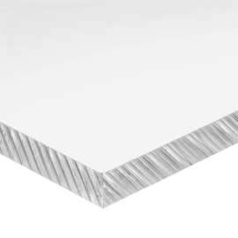 USA Sealing Polycarbonate Bar 12"L x 2"W x 3/8" Thick, Clear, Scratch & UV Resistant
