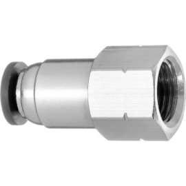 Push to Connect Tube Fitting - Nylon Plastic - Straight Adapter - 1/4" Tube OD x 3/8" NPT Female