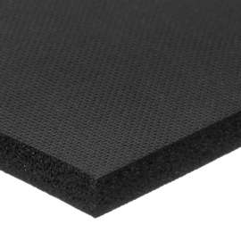 Black Silicone Foam With High Temp Adhesive - 1/2" Thick x 2"W x 6'L