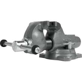 Wilton Machinist Jaw Round Channel Vise with Swivel Base, 3"
