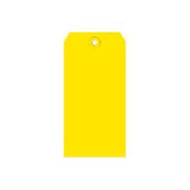Shipping Tags, #8, 6-1/4"L x 3-1/8"W, Yellow, 1000/Pack