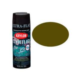 Krylon Camouflage With Fusion For Plastic Paint Olive Drab - K04293007