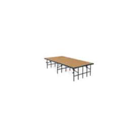 NPS - Brown Hardboard 96"L x 48"W x 8"H Portable Stage