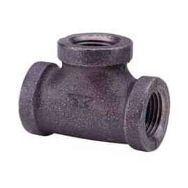 1/2 In. Black Malleable Tee 150 PSI Lead Free