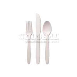 Dixie DXETH217, Teaspoons, Polystyrene, White, 1000/Carton