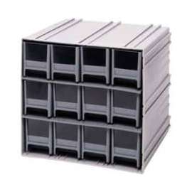Quantum Interlocking Storage Cabinet QIC-122 - 11-3/4"Wx11-3/8"Dx11"H - 12 Blue Drawers