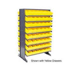 Quantum QPRD-601 Double Sided Rack 24"x36"x60" with 96 Blue Euro Drawers