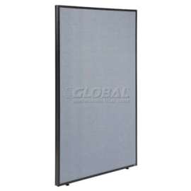 Interion Office Partition Panel, 48-1/4"W x 72"H, Blue
