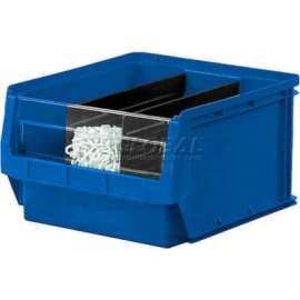 Quantum Plastic Magnum Stacking Bin, 12"W x 20"D x 12"H, Blue