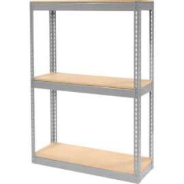 Global Industrial Record Storage Rack Without Boxes 42"W x 15'D x 60'H - Gray
