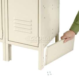 End Base For 15"D X 6"H Tan Locker Pair (Left And Right)