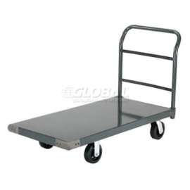 Global Industrial Steel Deck Platform Truck 72 x 36 2000 Lb. Capacity 6" Rubber Casters