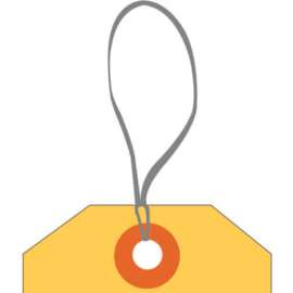 Elastic Tag Loops, 9"L, 1000/Pack