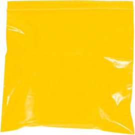 Global Industrial Reclosable Poly Bags, 4"W x 6"L, 2 Mil, Yellow, 1000/Pack