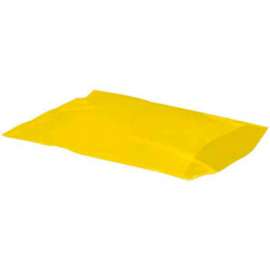 Global Industrial Flat Poly Bags, 8"W x 10"L, 2 Mil, Yellow, 1000/Pack