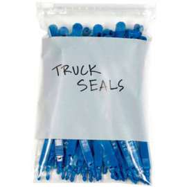 Global Industrial Slide Seal Reclosable Poly Bags W/White Block 9"W x 12"L 3 Mil Clear 100/Pk