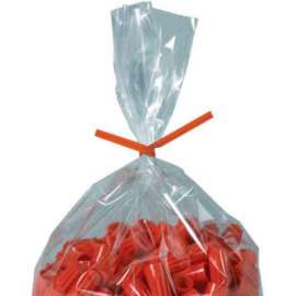 Global Industrial Paper Twist Ties, 8"L x 5/32"W, Orange, 2000/Pack