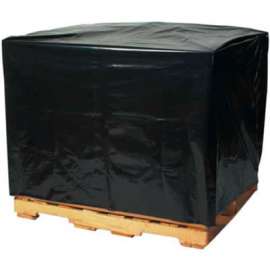 Global Industrial Pallet Covers, 48"W x 42"D x 48"H, 2 Mil, Black, 50/Roll