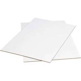 Global Industrial Corrugated Sheets, 96"L x 48"W, White