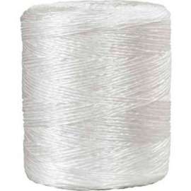 Global Industrial Polypropylene Tying Twine, 3 Ply, 1800'L, 725 Lbs. Tensile Strength, White